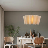 Japanese Pendant Light with Fabric Shade
