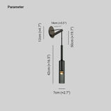 Creative Bottle-Shaped Crystal Bedside Wall Lamp