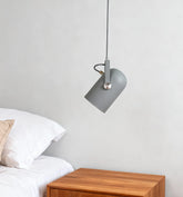 Morandi Metal Bedside Pendant Light Fixture with Rotatable Design