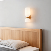 Modern Twin Glass Up and Down Bedside Wall Light