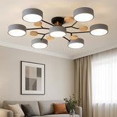 Nordic Wooden Multi Ceiling Light for Living Room