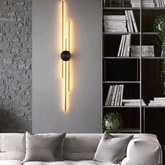 Decorative Multi-Line Copper Wall Light