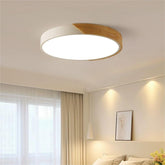 Nordic Pastel Wood LED Light Fixture for Ceiling