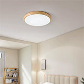 Circular Eye-Caring Lights for Wooden Bedroom Ceilings