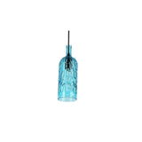 Vintage Stained Glass Pendant Light Bottle Shape