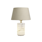 Table Lamp with Snowflake Plaster Double Bulbs