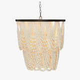 Multi-Layer Beaded Design Wooden Chandelier - Clowas