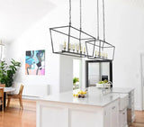 American Vintage Iron Candle Chandelier for Bar