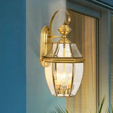 Vintage Brass Outdoor Lantern Lights - Clowas