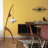 Retro Wooden Floor Standing Lamps For Living Room