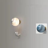 Astronaut Moon Wall LED Light for Kids Bedroom