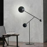Round Shade Multi-Arm Industrial Floor Lamp - Clowas