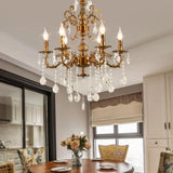 Beaded Candle Gold Vintage Chandelier - Clowas