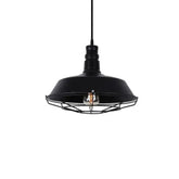 Black Industrial Light Single Pendant - Clowas