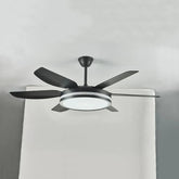 Black Metal Modern Minimalist Fan Light - Clowas