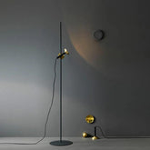 Contemporary Trumpet Black Floor Lamp