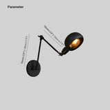 Black Robotic Arm Industrial Wall Lights - Clowas