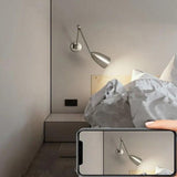 Nickel Wall Light for Bedroom - Clowas