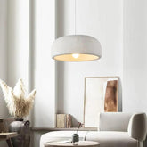 Round Minimalist Modern White Pendant Light - Clowas