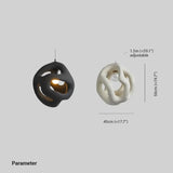 Spherical Hollow Lampshade Sand Modern Pendant Light - Clowas