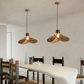 Clover-shaped Amber Glass Vintage Pendant Light - Clowas