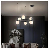 Modern Glass Ball Pendant Light for Living Room