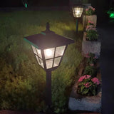 Classic Lantern Black Bollard Lights - Clowas