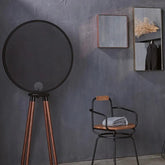 Black Round Lampshade Four-Legged Floor Lamp - Clowas