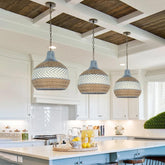 Wabi-Sabi Rattan Light Pendants for Kitchen