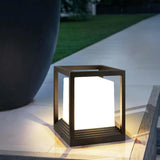 Cube Modern Outdoor Pillar Lights - Clowas
