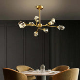 Cut Crystal Gold Modern Chandelier - Clowas