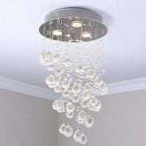 Disc Level Bedroom Glass Flush Ceiling Lights - Clowas