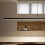 Linear Metal White LED Kitchen Pendant Light - Clowas