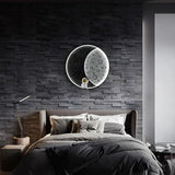 Creative Moon LED Round Wall Light for Living Room