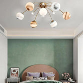 Planetary Sphere Glass Bedroom Ceiling Light - Clowas