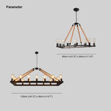 Industrial Look Pendant Lights with Rope Detail