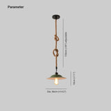Rope Suspended Single Head Industrial Pendant Light - Clowas
