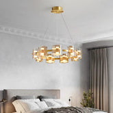 Gold Ring Frame Bedroom Pendant Light - Clowas