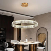 Fence Type Crystal Dining Room Pendant Light - Clowas
