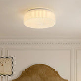 Folding Fan Bedroom White Flush Ceiling Lights - Clowas