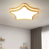 Wooden Star-Shaped Children's Ceiling Light - Clowas
