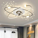 Galaxy Orbit Modern Ceiling Fan With Light - Clowas