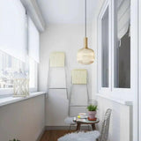 Green Folds Glass Modern Pendant Light - Clowas