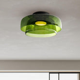 Nordic Multi-Layer Glass Flush Mount Ceiling Light for Bedroom