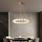 Gold Round Design Dining Pendant Light - Clowas