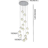 Multi-Light Spherical Modern Living Room Pendant Light - Clowas
