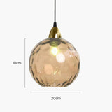 Three-Light Colored Glass Dining Pendant Light - Clowas