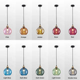 Coloured Glass Dining Room pendant light - Clowas