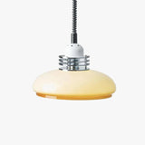 Amber Glass Adjustable Length Vintage Pendant Light - Clowas