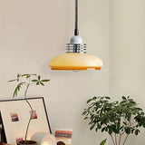 Amber Glass Adjustable Length Vintage Pendant Light - Clowas